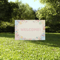 Easter Bunny Plastic Yard Sign - Springtime Joy Decor - DipaliZ