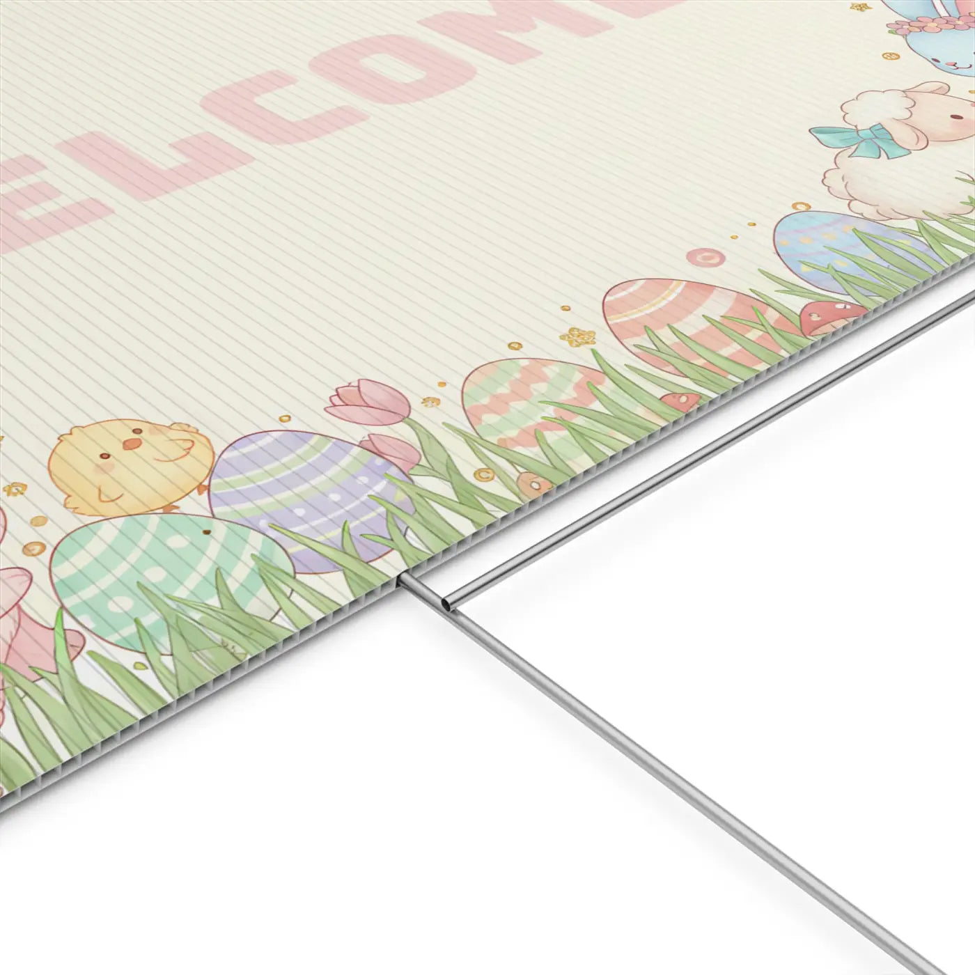 Easter Bunny Plastic Yard Sign - Springtime Joy Decor - DipaliZ