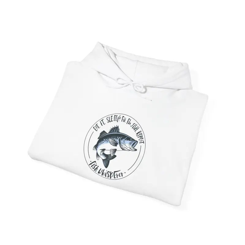 Eat Sleep Fish Heavy Blend Hoodie - Comfort Essential - DipaliZ