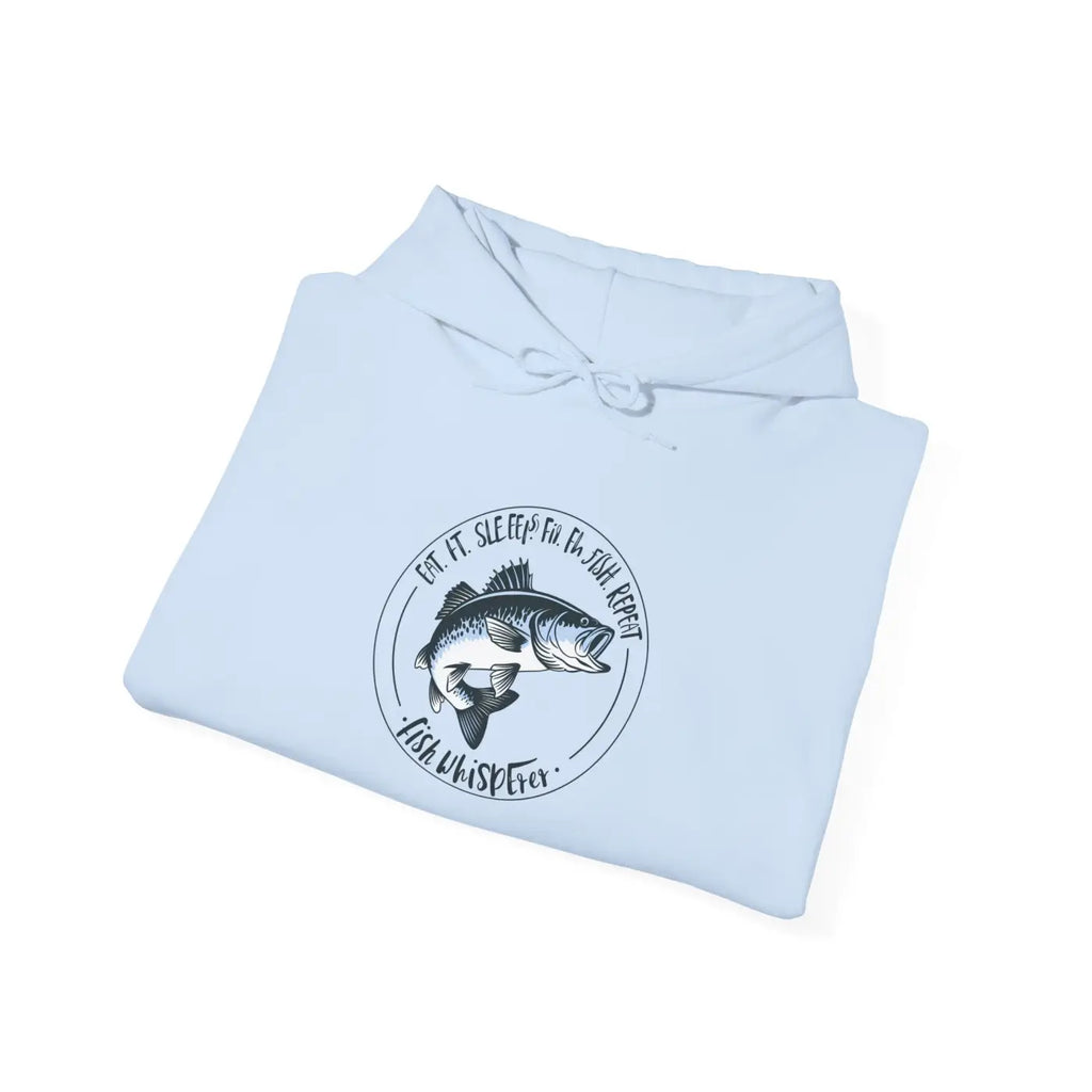 Eat Sleep Fish Heavy Blend Hoodie - Comfort Essential - DipaliZ