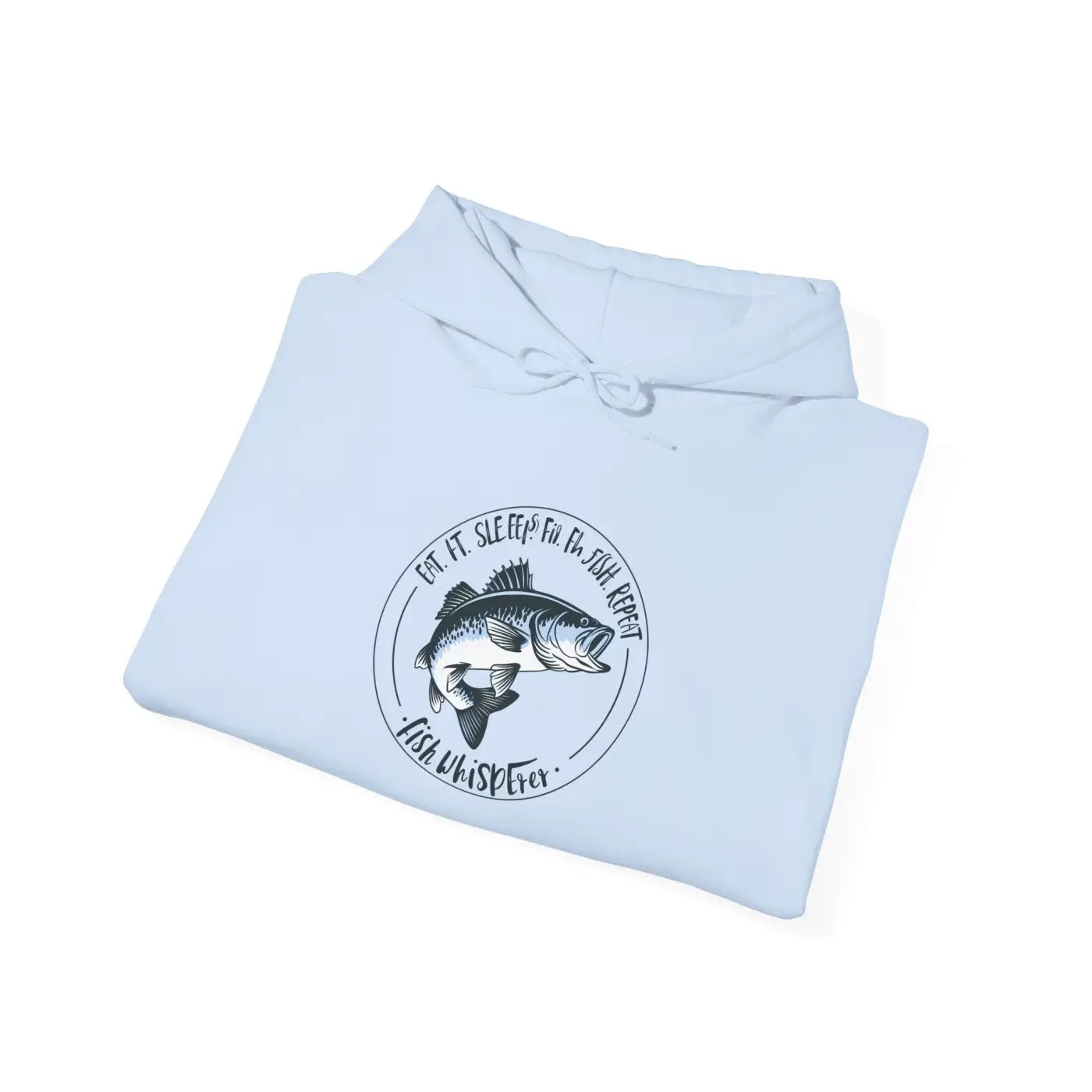 Eat Sleep Fish Heavy Blend Hoodie - Comfort Essential - DipaliZ