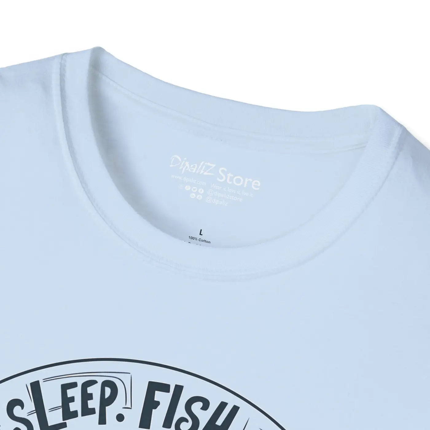 Eat Sleep Fish Repeat Unisex Tee - Softstyle Cotton - DipaliZ