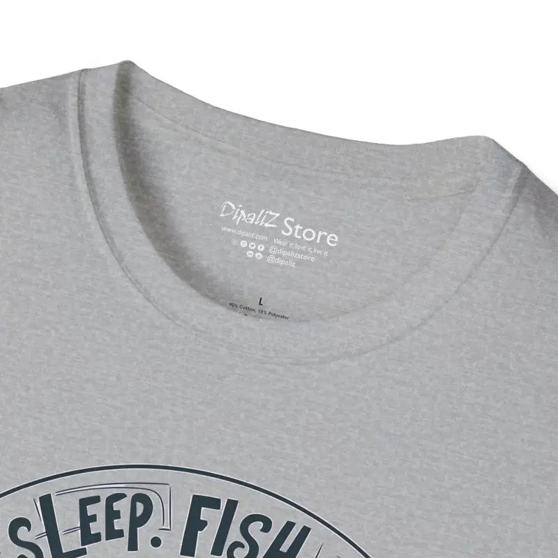 Eat Sleep Fish Repeat Unisex Tee - Softstyle Cotton - DipaliZ