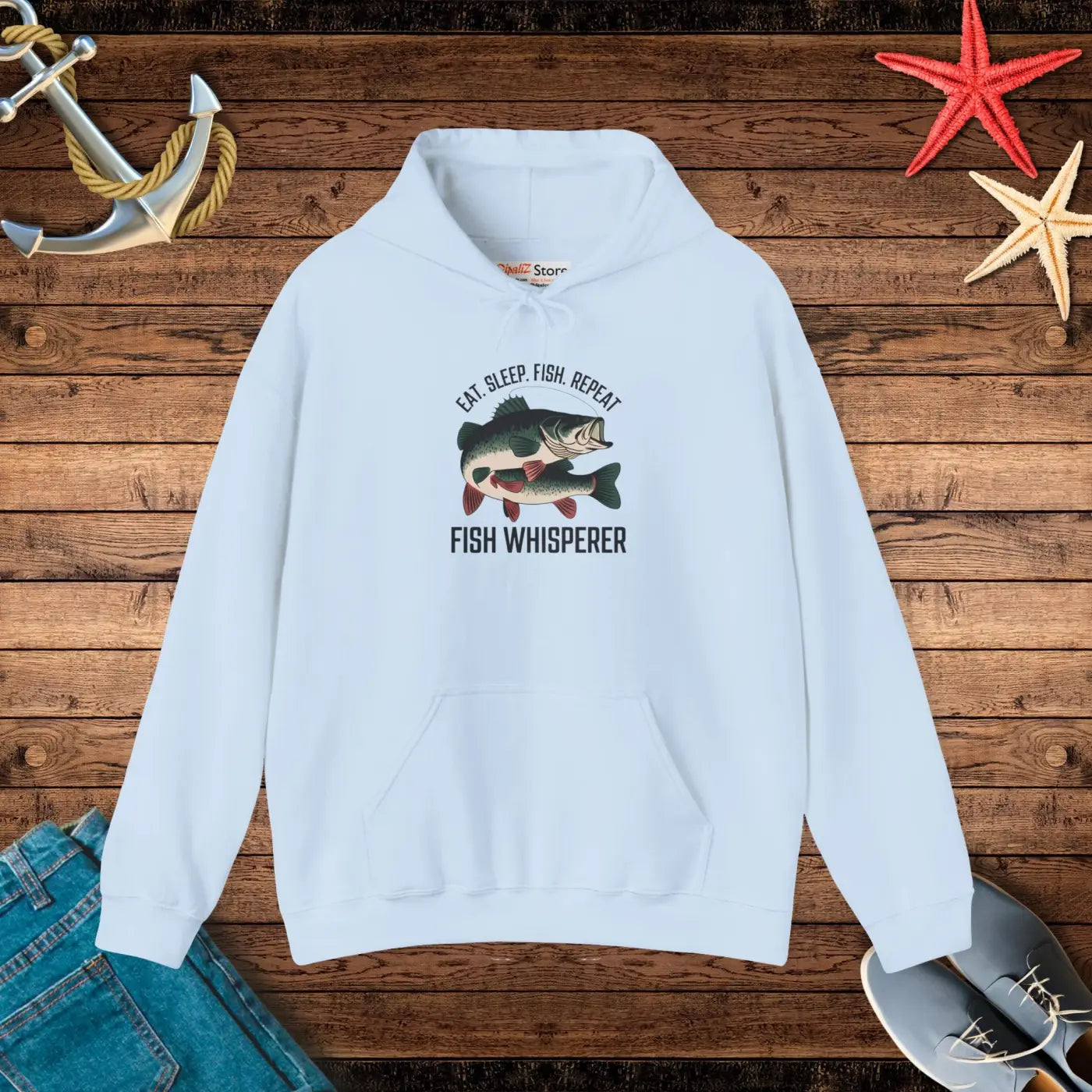 Ultimate Heavy Blend Hoodie - Eat Sleep Fish - DipaliZ