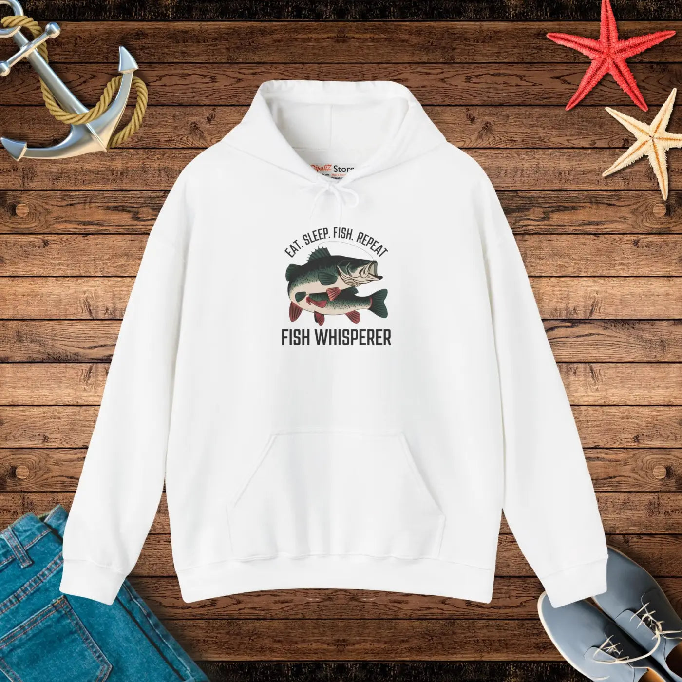 Ultimate Heavy Blend Hoodie - Eat Sleep Fish - DipaliZ
