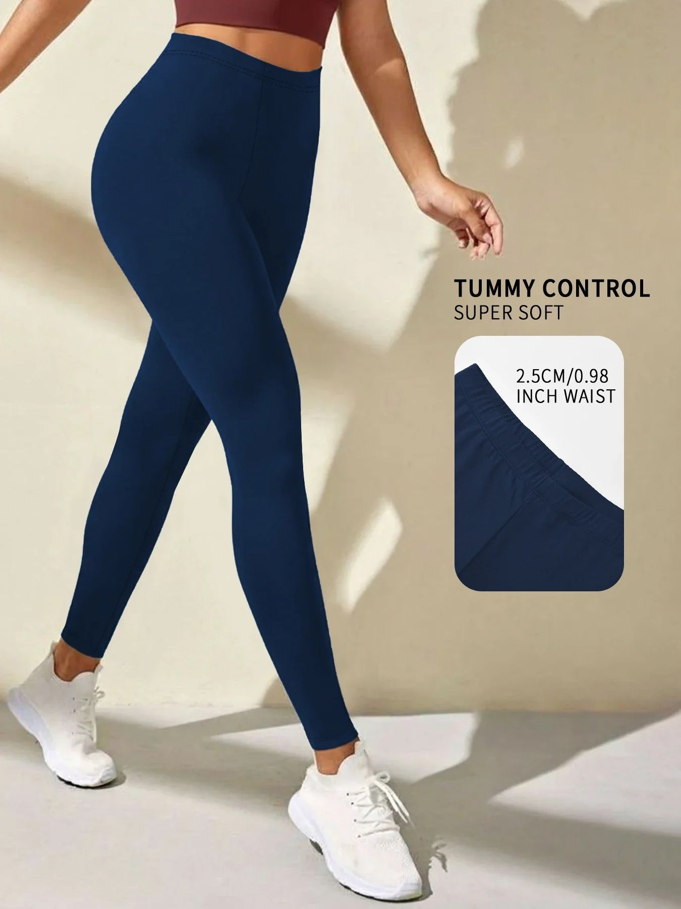 Super Soft Leggings for Women - High Elasticity Tights for Yoga Running Workout Casual Wear