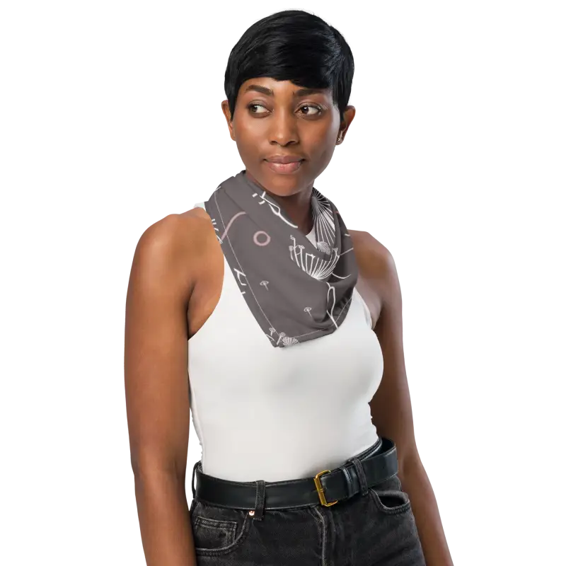 Dandelions Print Bandana - Eco-Chic Fashion Accessory - DipaliZ
