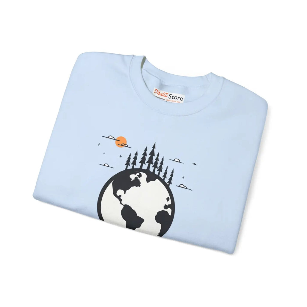 Earth Day Sweatshirt - Planet Earth Design Crewneck - DipaliZ