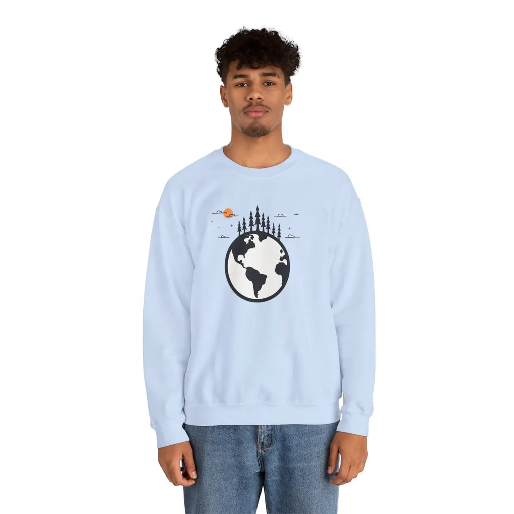 Earth Day Sweatshirt - Planet Earth Design Crewneck - DipaliZ