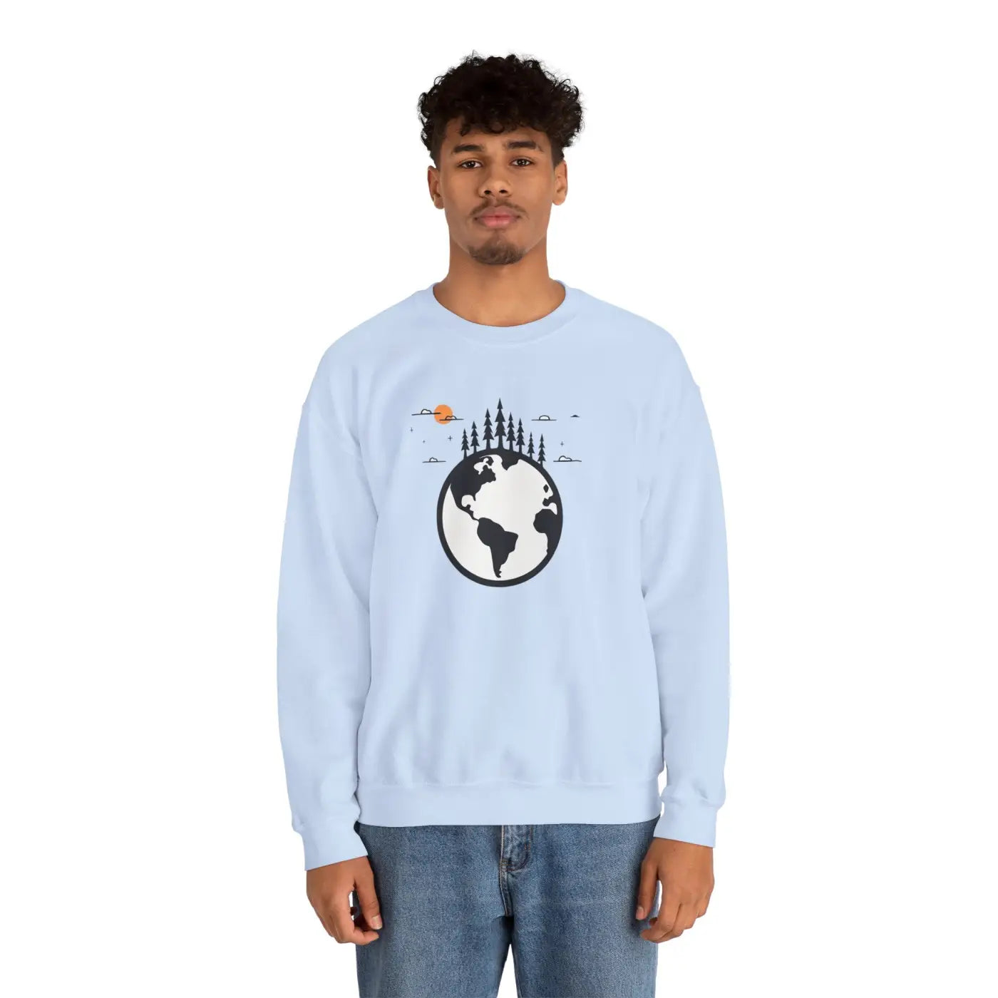 Earth Day Sweatshirt - Planet Earth Design Crewneck - DipaliZ