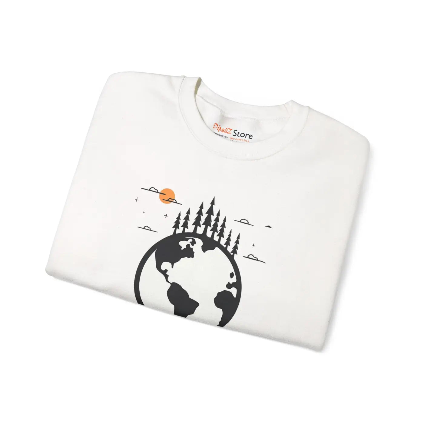 Earth Day Sweatshirt - Planet Earth Design Crewneck - DipaliZ