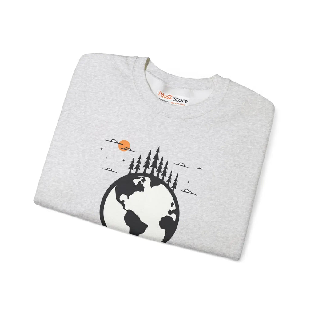 Earth Day Sweatshirt - Planet Earth Design Crewneck - DipaliZ