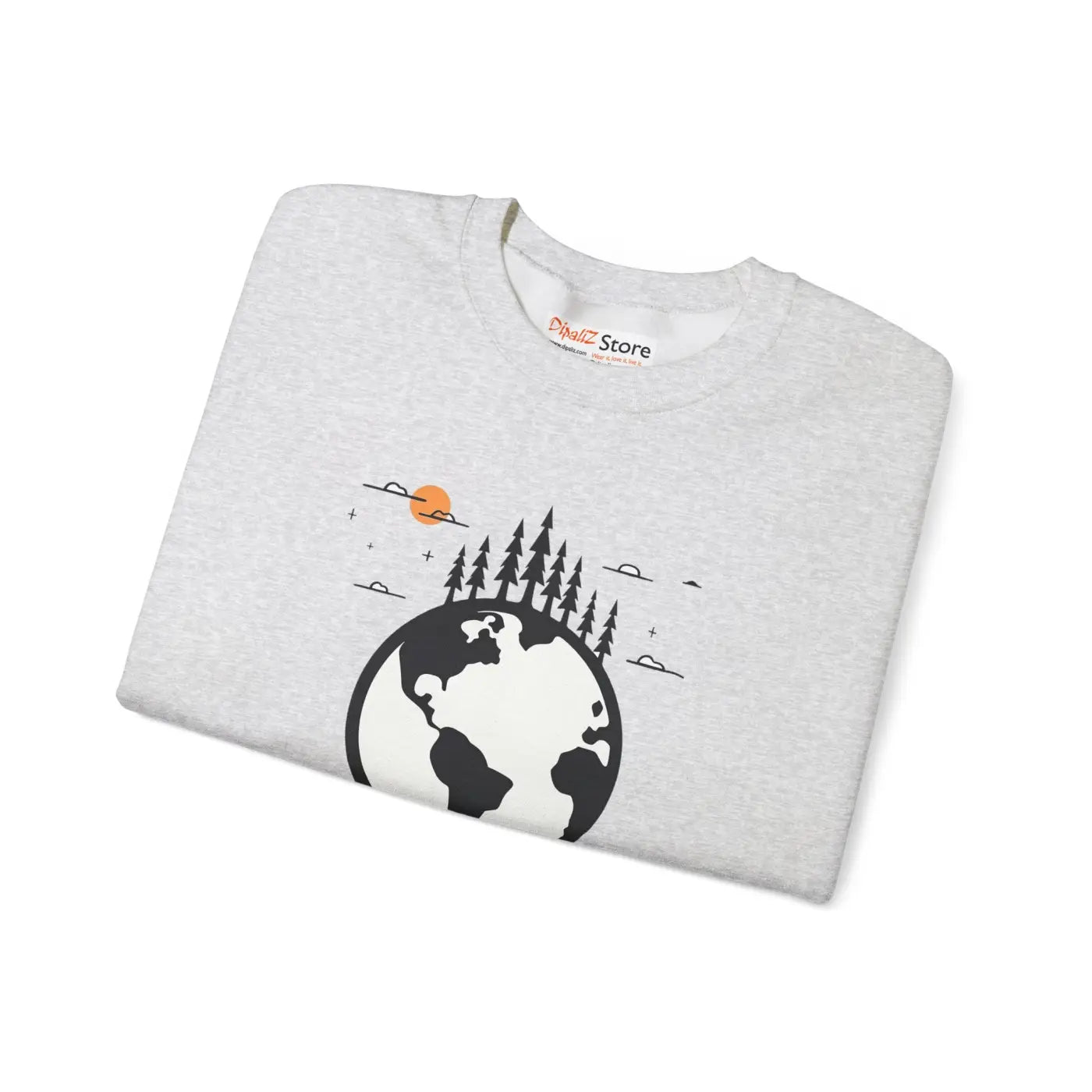 Earth Day Sweatshirt - Planet Earth Design Crewneck - DipaliZ
