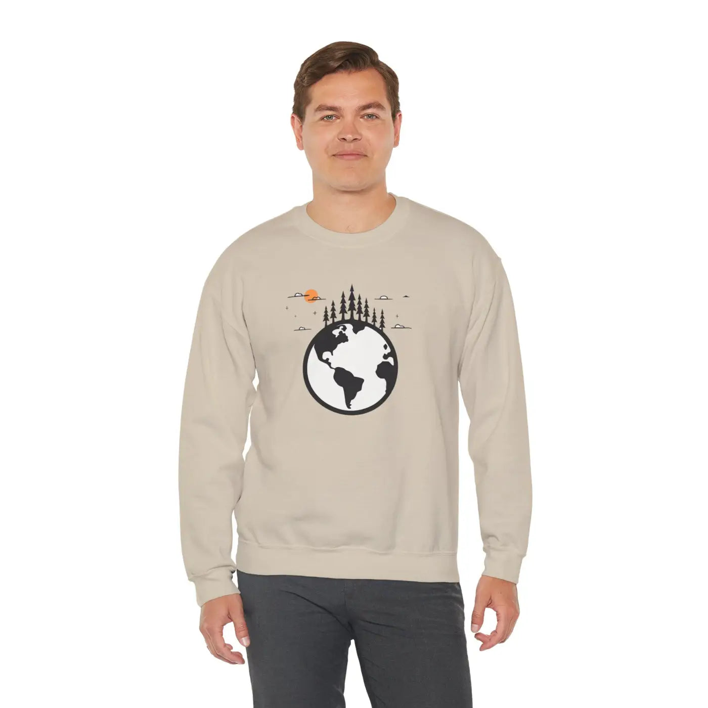 Earth Day Sweatshirt - Planet Earth Design Crewneck - DipaliZ