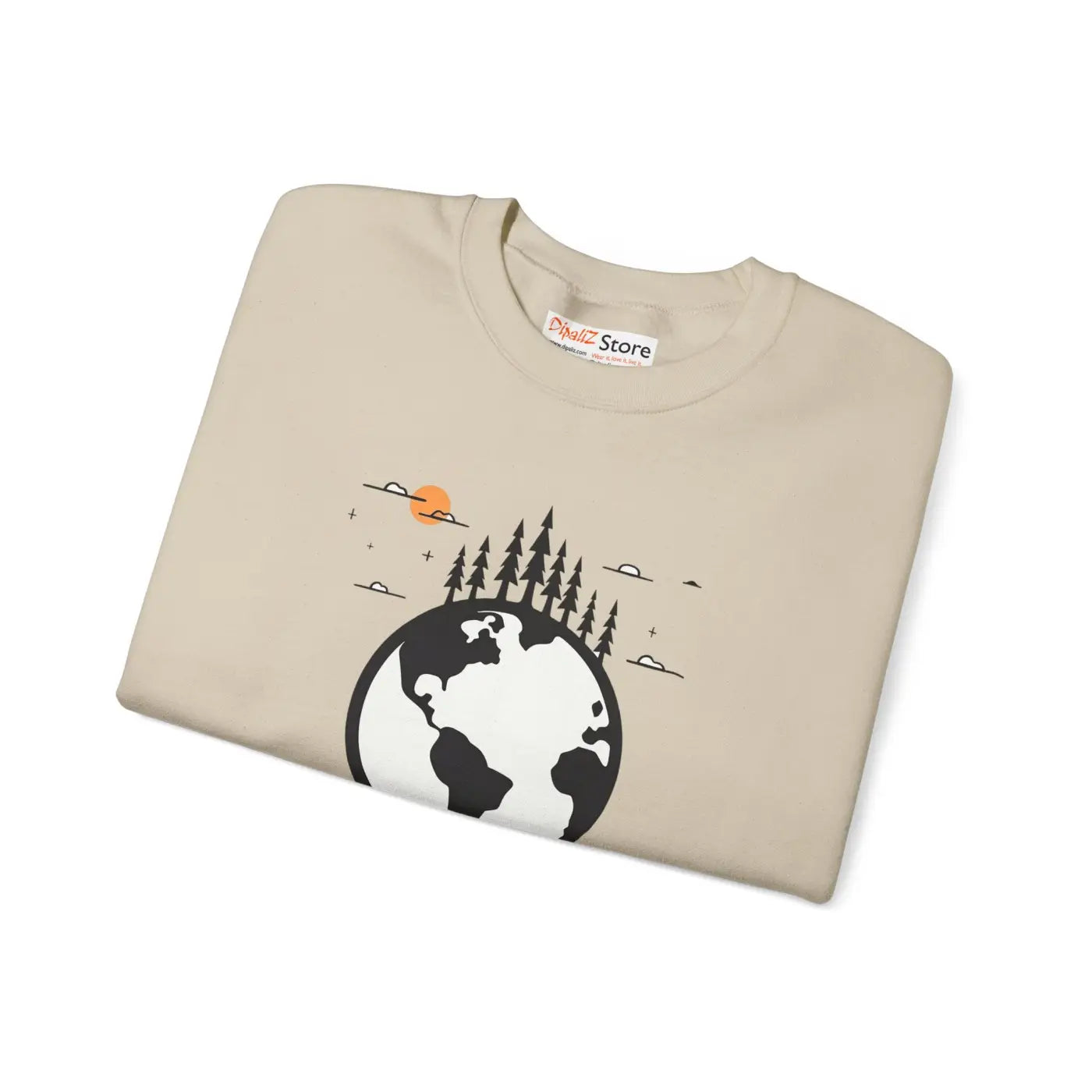Earth Day Sweatshirt - Planet Earth Design Crewneck - DipaliZ