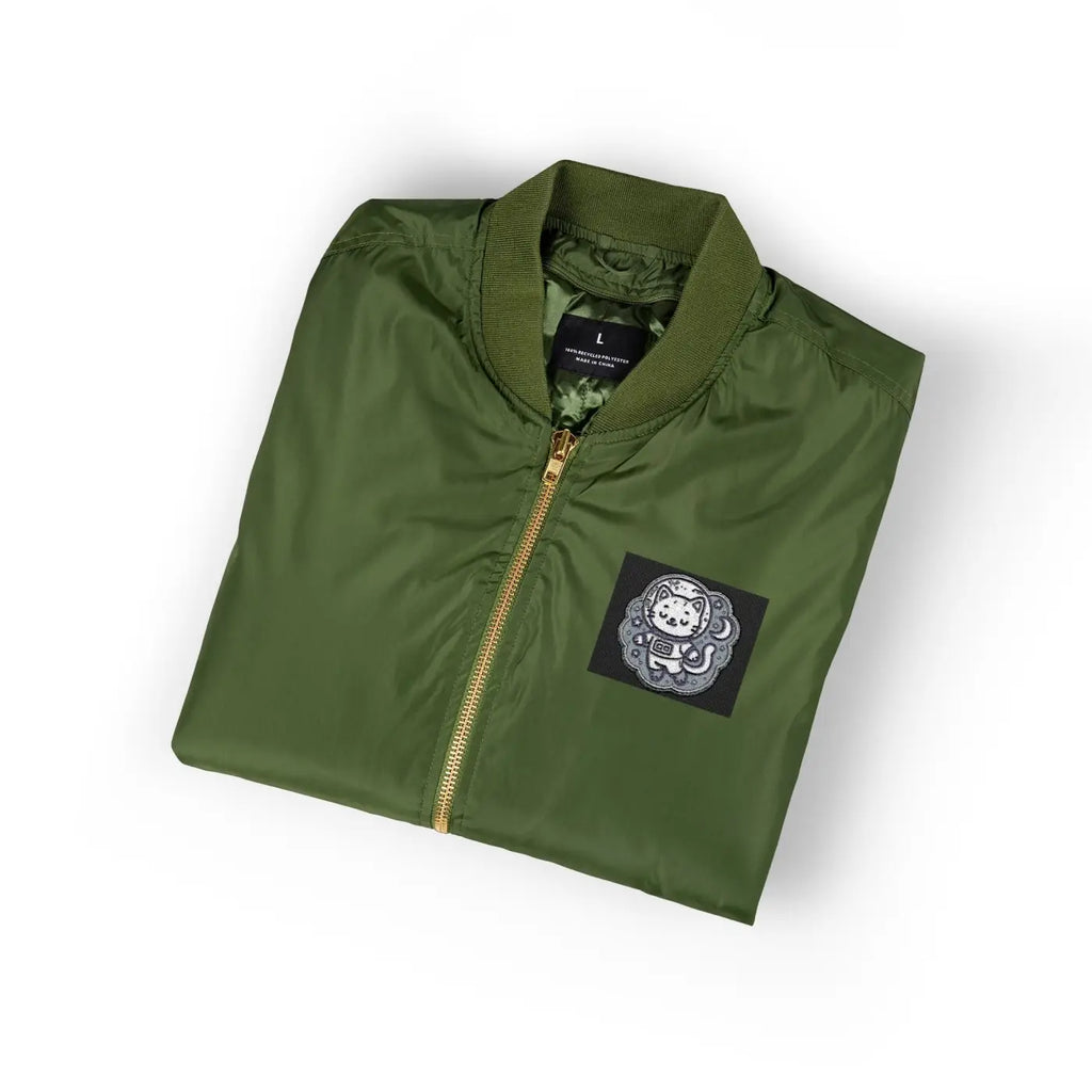 EcoWave Bomber Jacket - Recycled Polyester Lightweight Warmth - DipaliZ