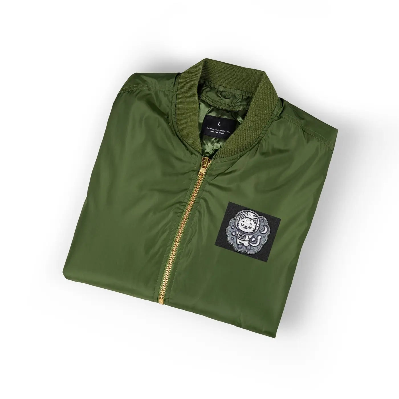 EcoWave Bomber Jacket - Recycled Polyester Lightweight Warmth - DipaliZ