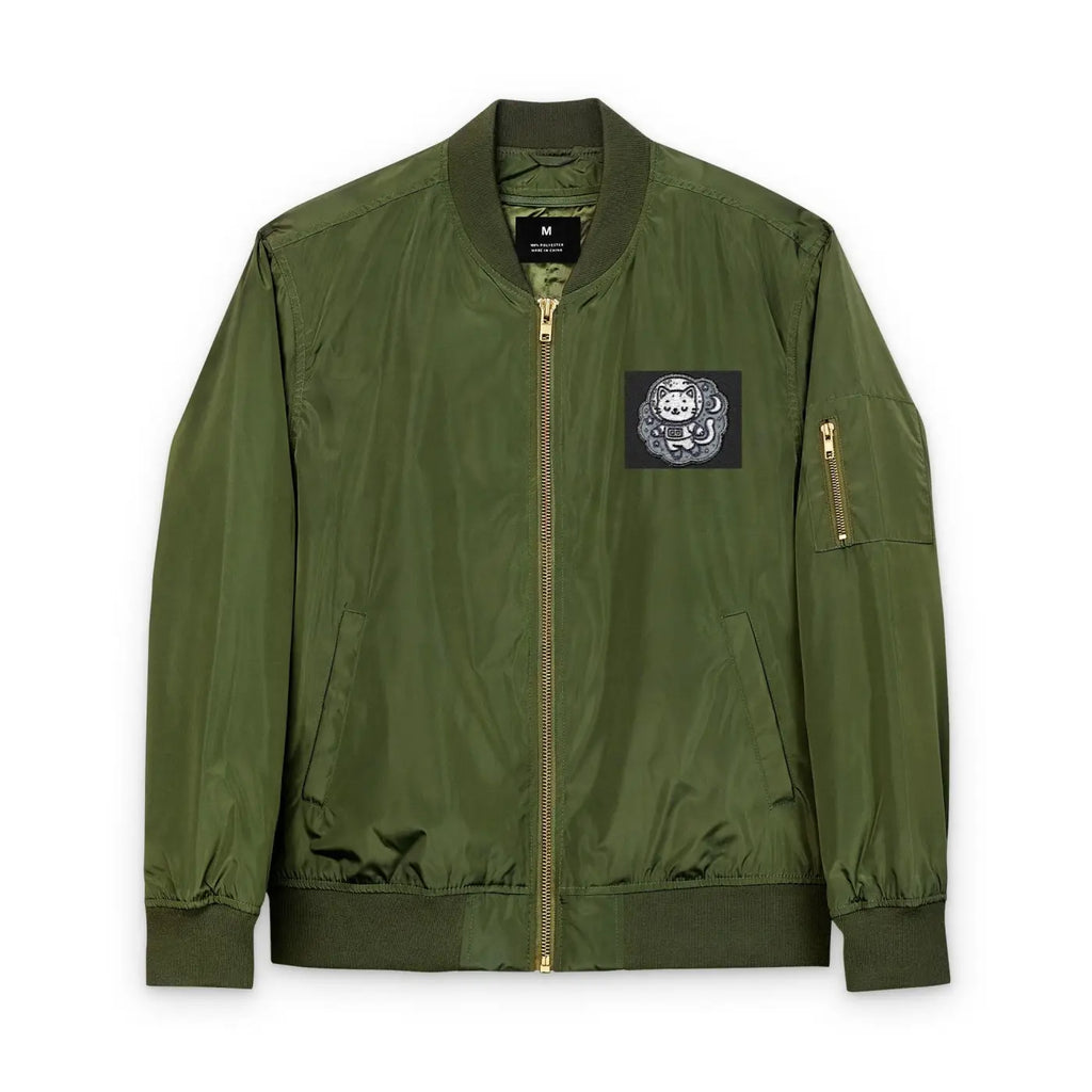 EcoWave Bomber Jacket - Recycled Polyester Lightweight Warmth - DipaliZ