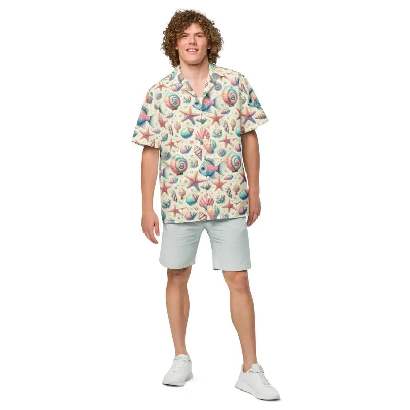 Unisex Button Shirt - Eco-Friendly Summer Style - DipaliZ