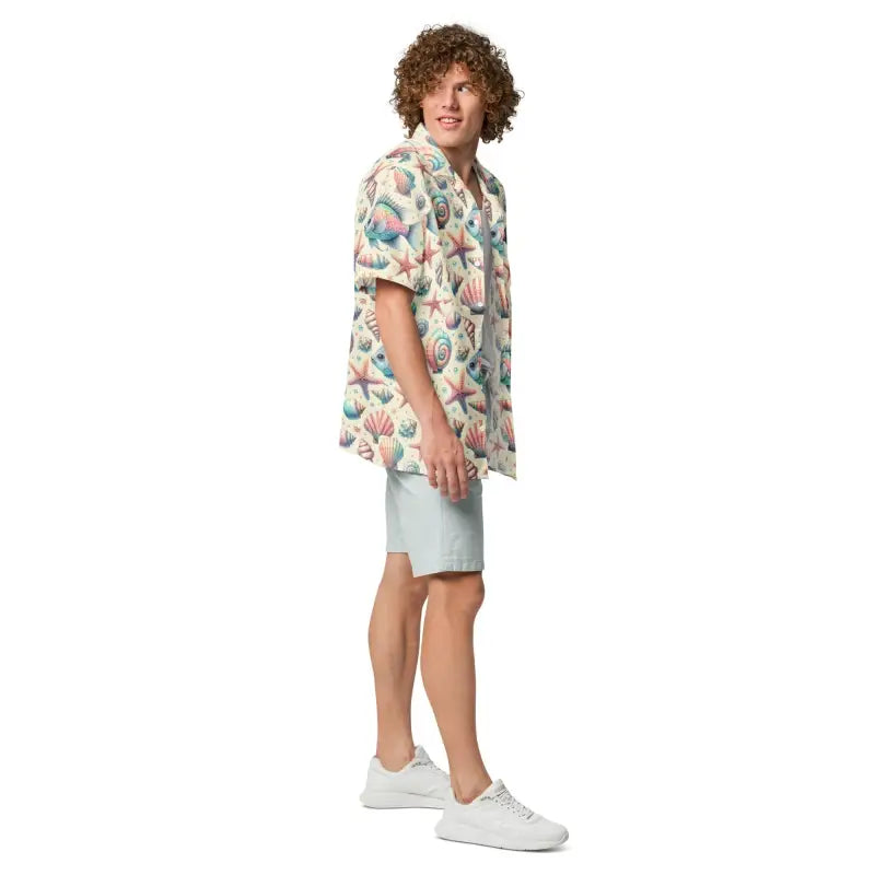 Unisex Button Shirt - Eco-Friendly Summer Style - DipaliZ