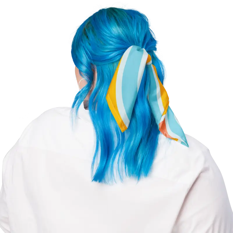 Pastel Stripes Print Bandana - Eco Polyester Style - DipaliZ