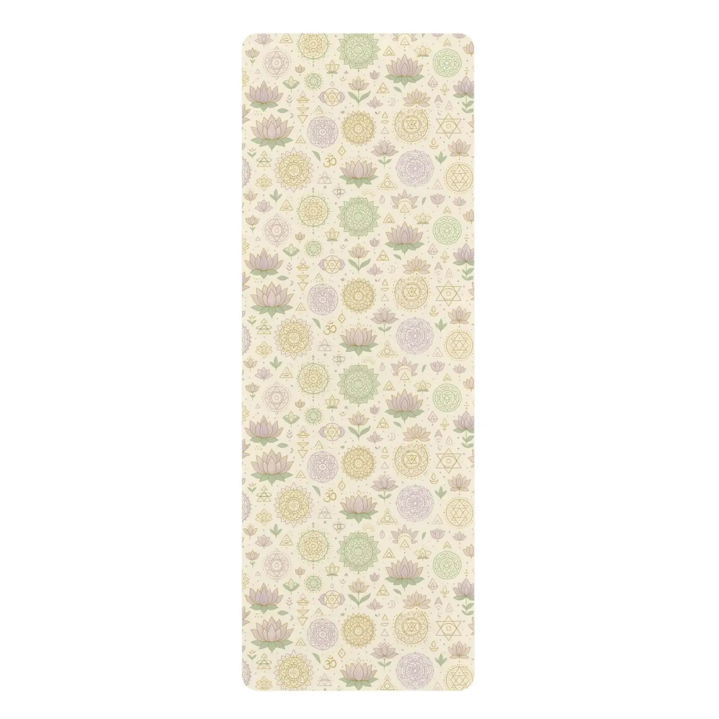 Floral Design Yoga Mat - Eco Rubber Home Workout Gear - DipaliZ