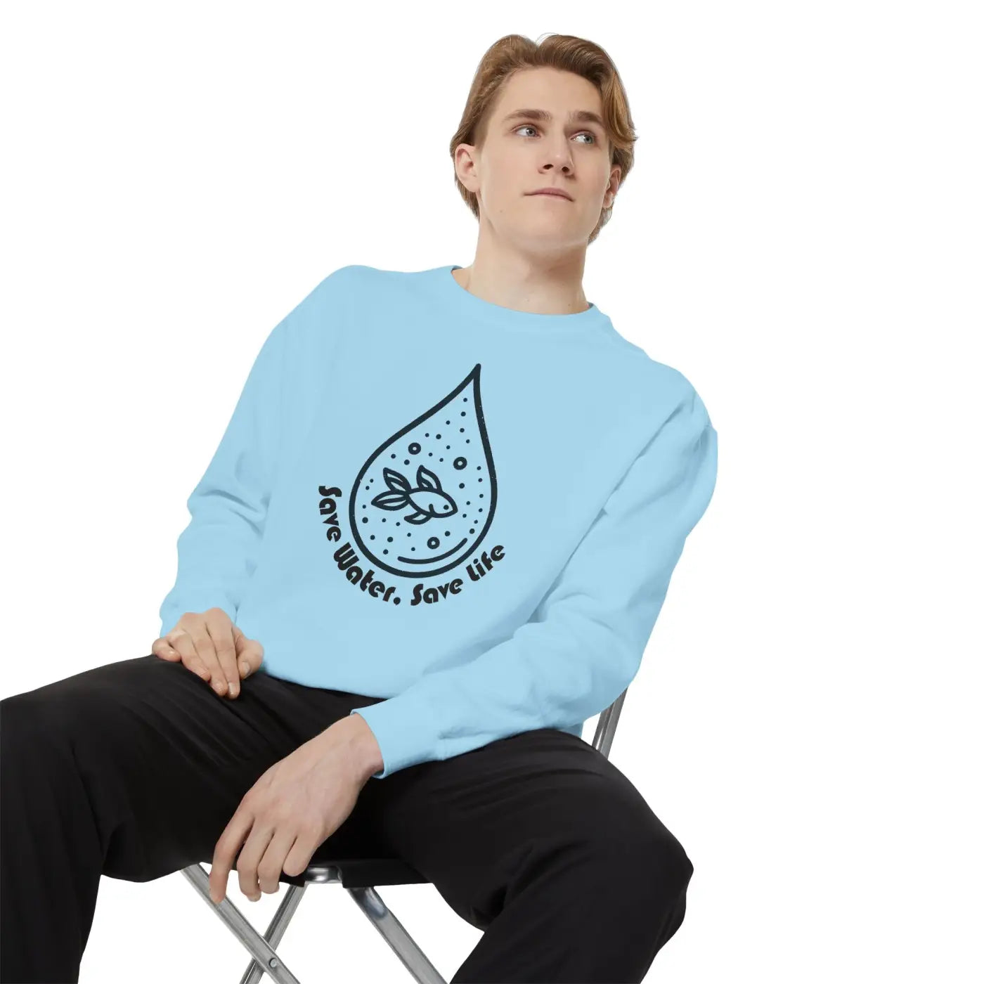 Eco Sweatshirt Save Water - Modern Home Decor Trends - DipaliZ