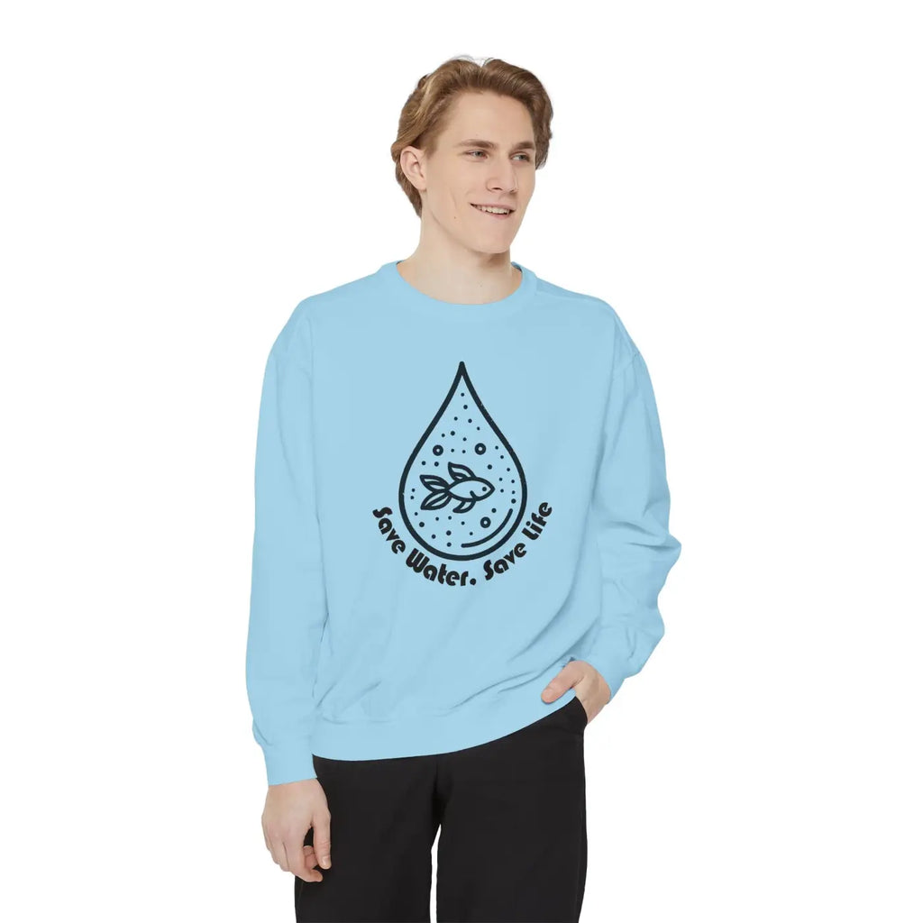 Eco Sweatshirt Save Water - Modern Home Decor Trends - DipaliZ