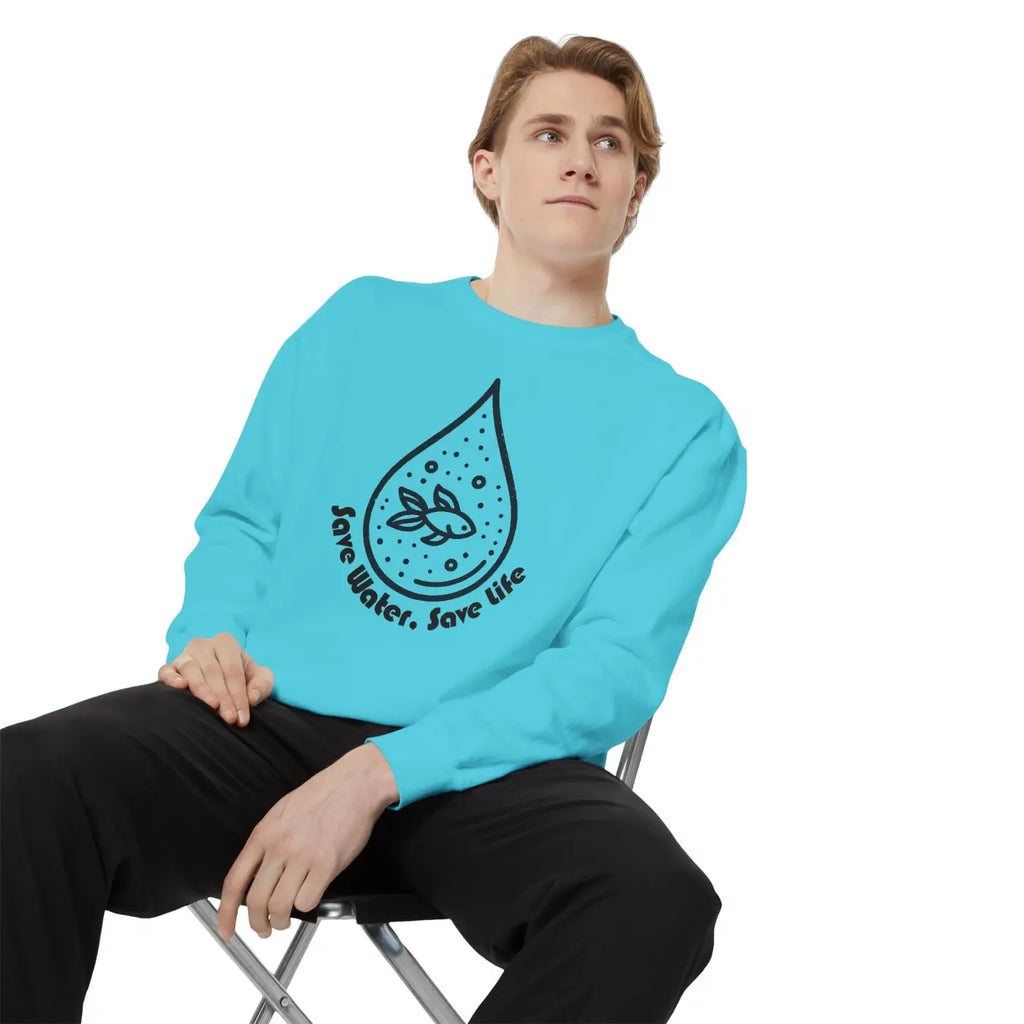 Eco Sweatshirt Save Water - Modern Home Decor Trends - DipaliZ