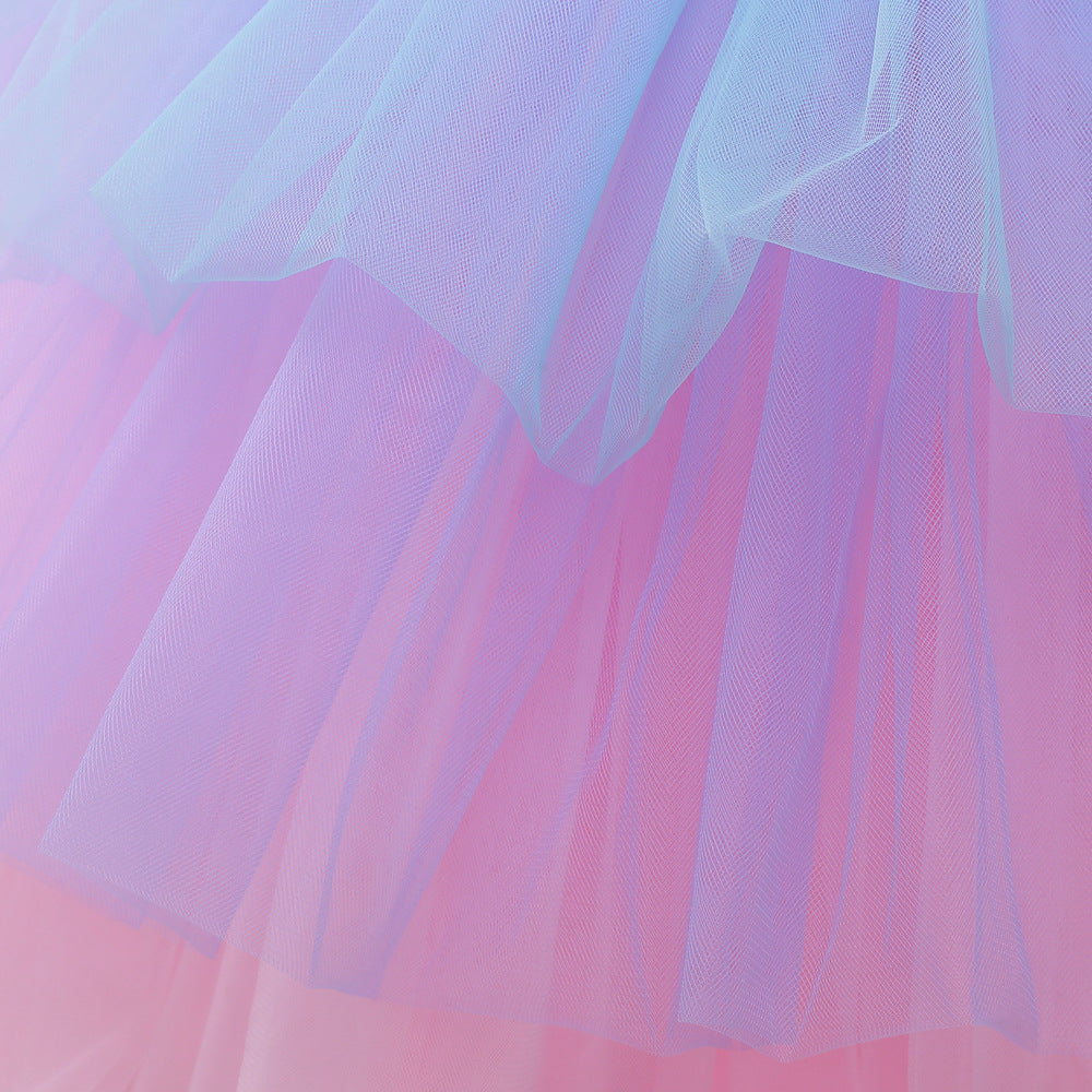 Mesh Sequin Dress For Children