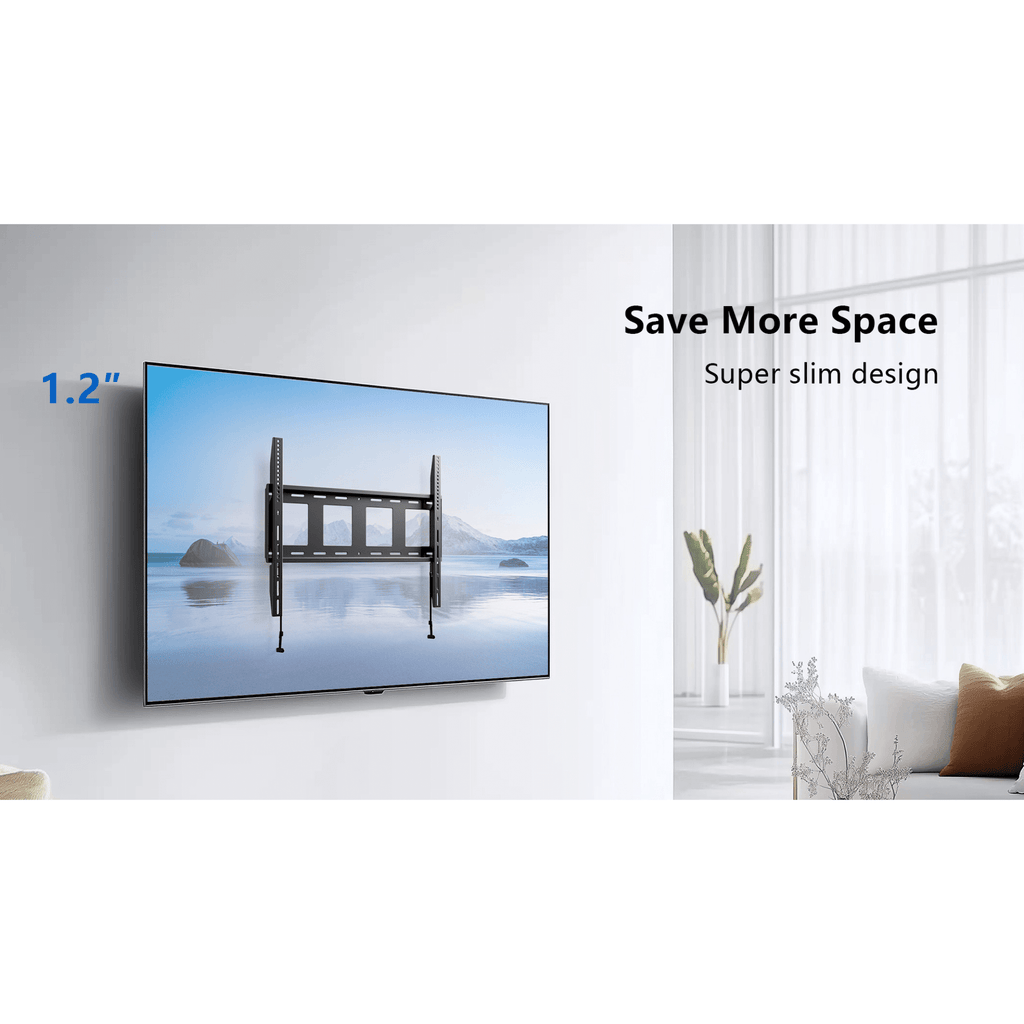 ErgoAV Extra Large Low Profile Fixed Mount for 65" to 115" TVs