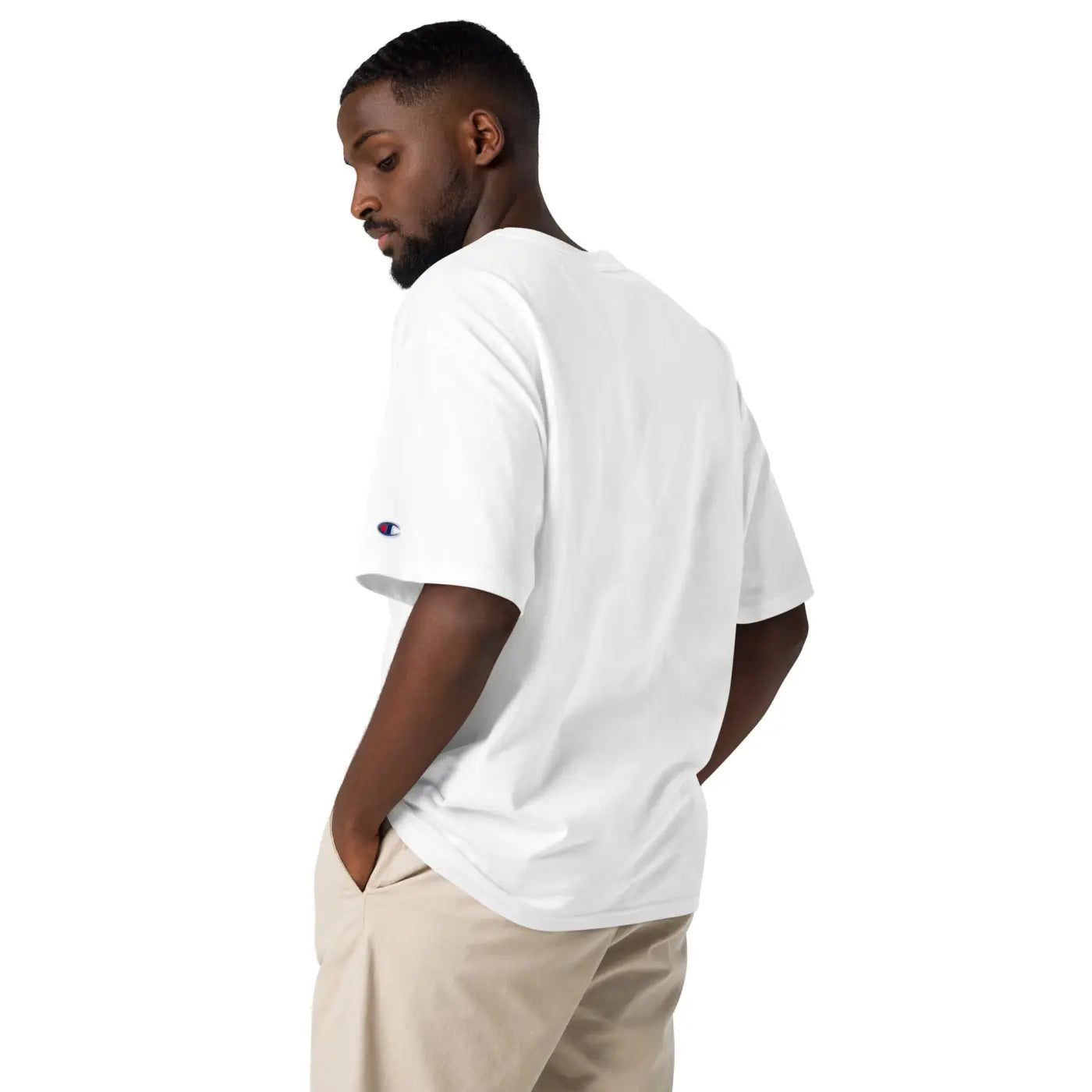 Effortlessly Cool Champion T-Shirt - Left Sleeve Logo - DipaliZ