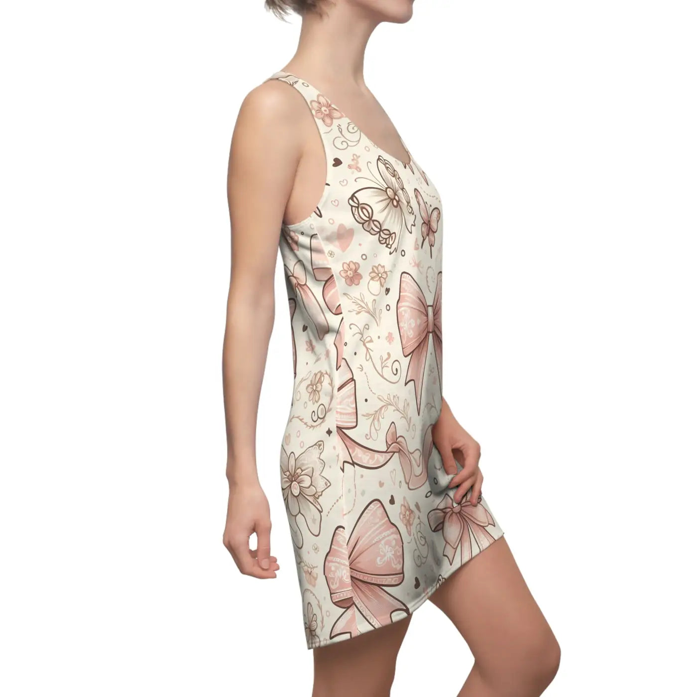 Racerback Dress - Bows and Butterflies Design - DipaliZ
