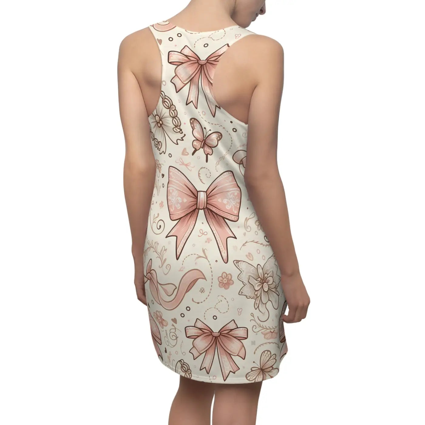 Racerback Dress - Bows and Butterflies Design - DipaliZ