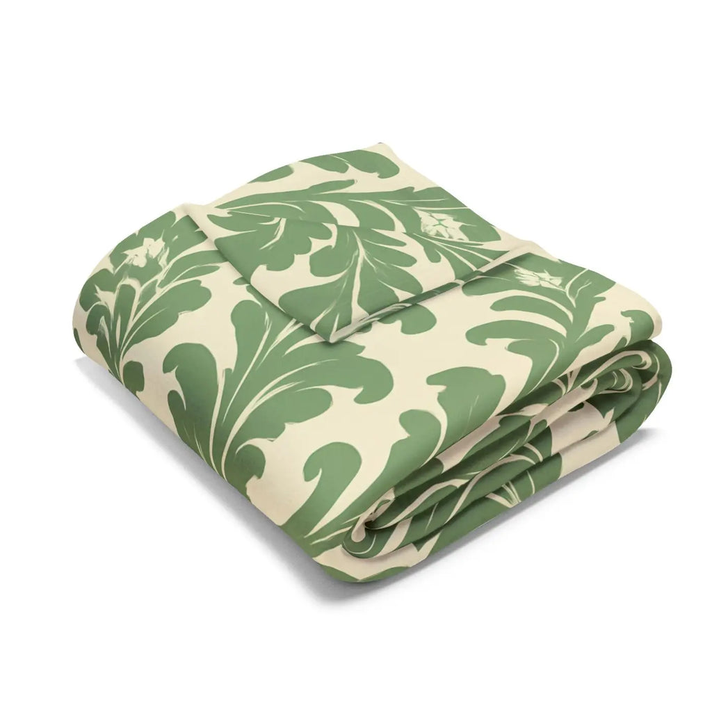 Premium Arctic Fleece Blanket - Elegant Floral Home Decor - DipaliZ