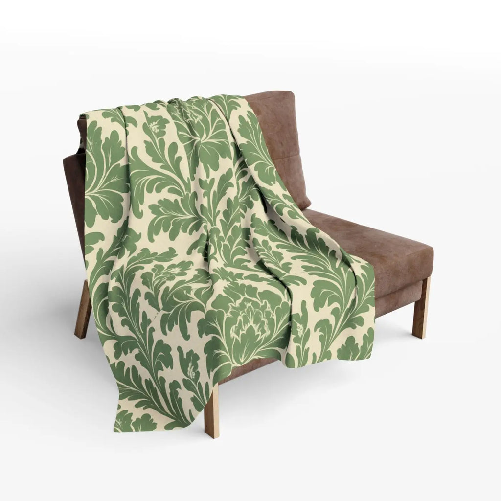 Premium Arctic Fleece Blanket - Elegant Floral Home Decor - DipaliZ