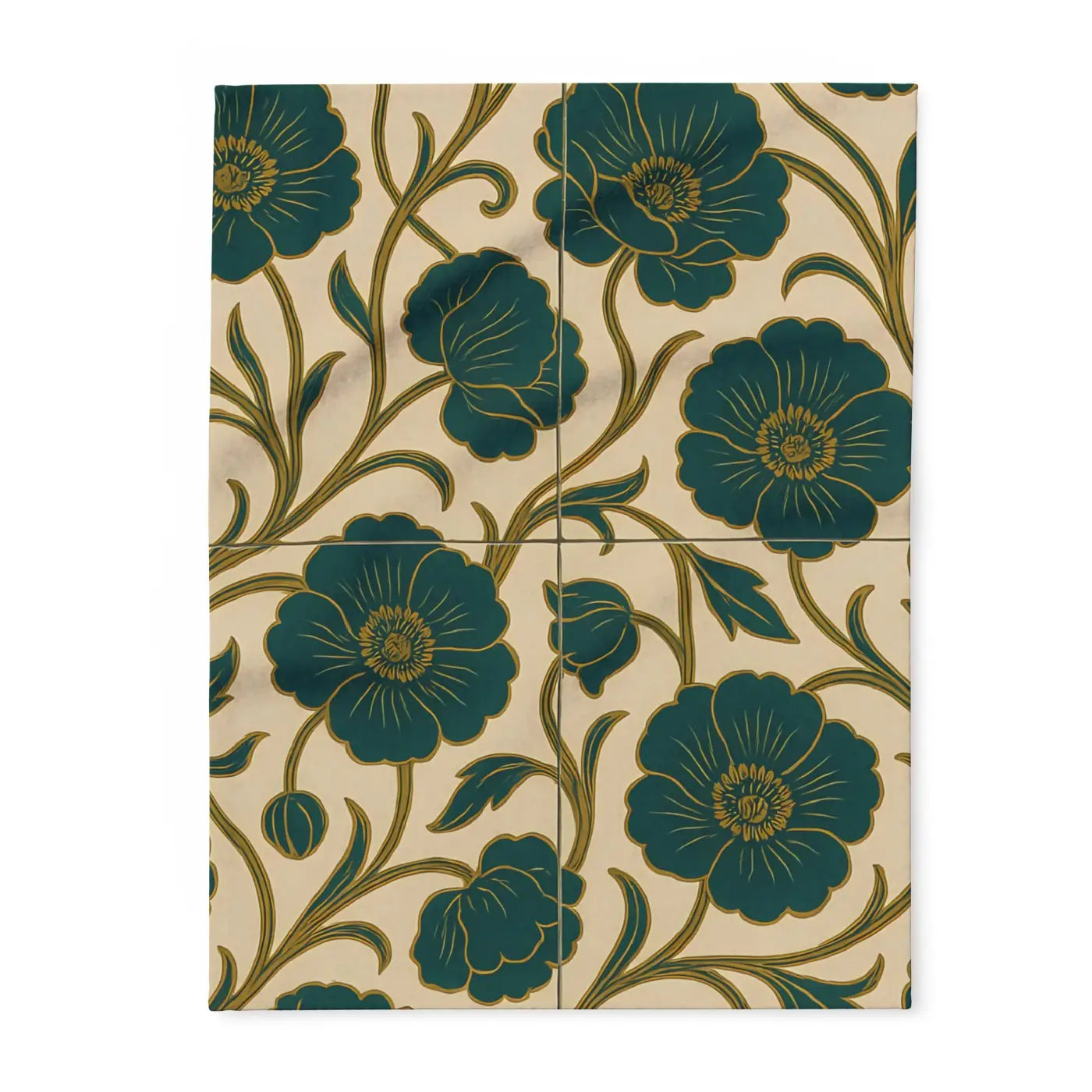 Elegant Floral Arctic Fleece Blanket - Cozy Warmth - DipaliZ
