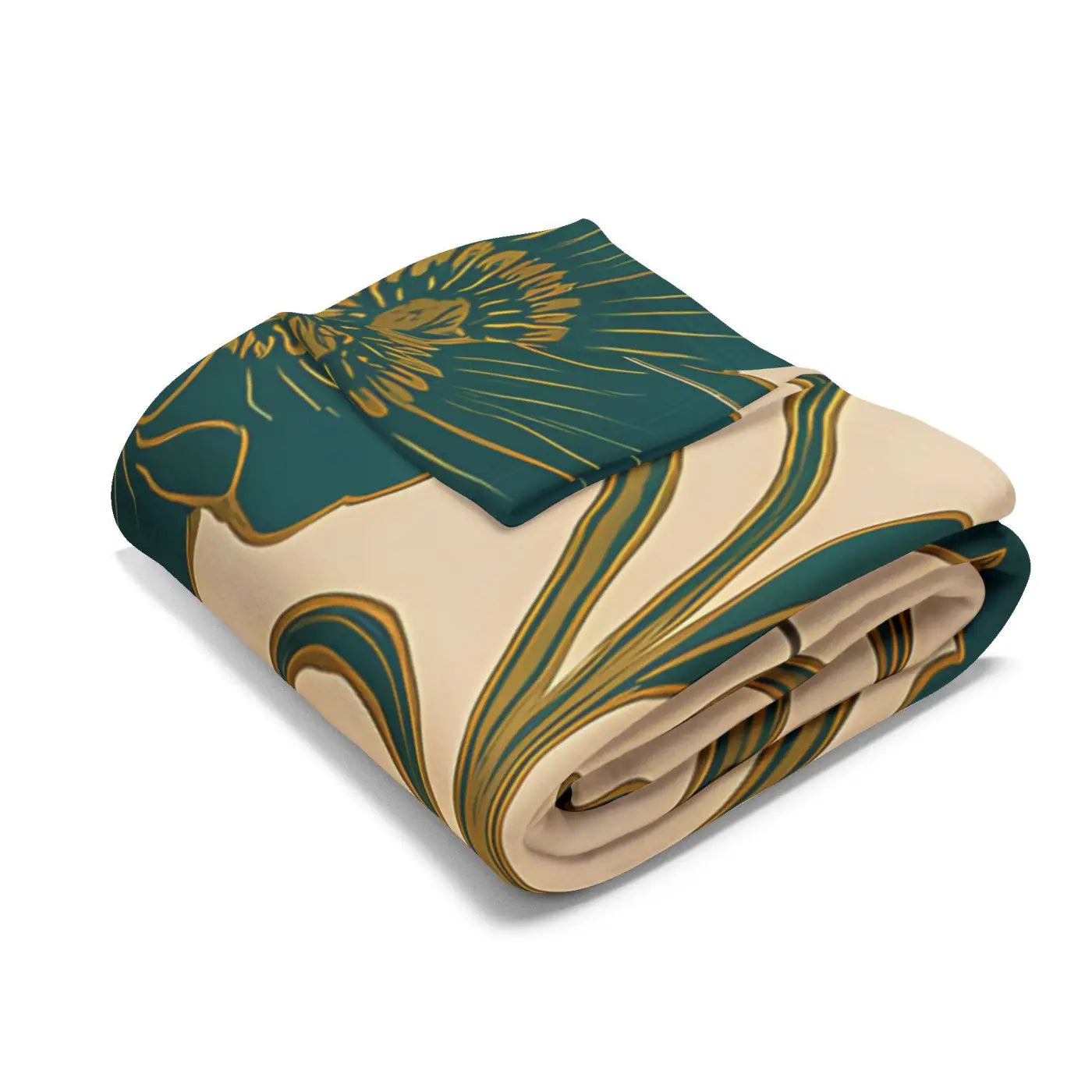 Elegant Floral Arctic Fleece Blanket - Cozy Warmth - DipaliZ