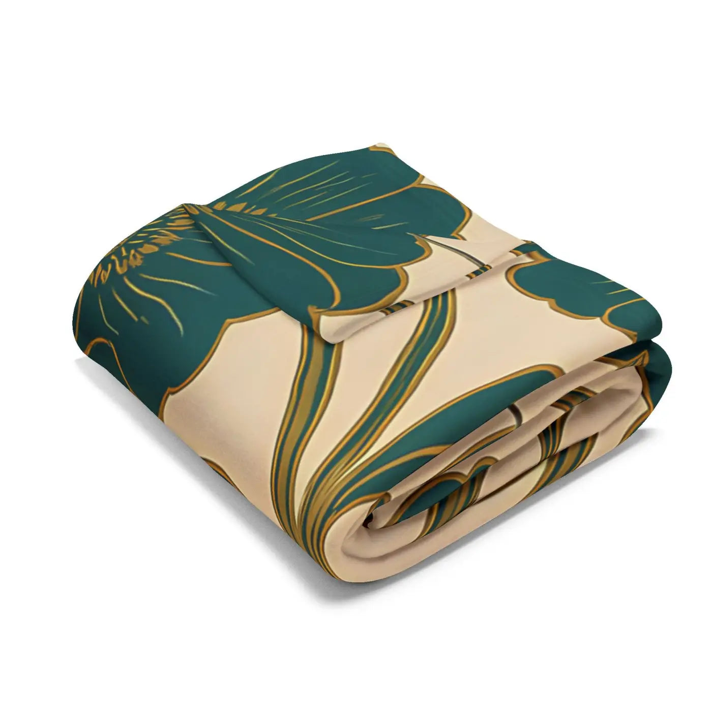 Elegant Floral Arctic Fleece Blanket - Cozy Warmth - DipaliZ
