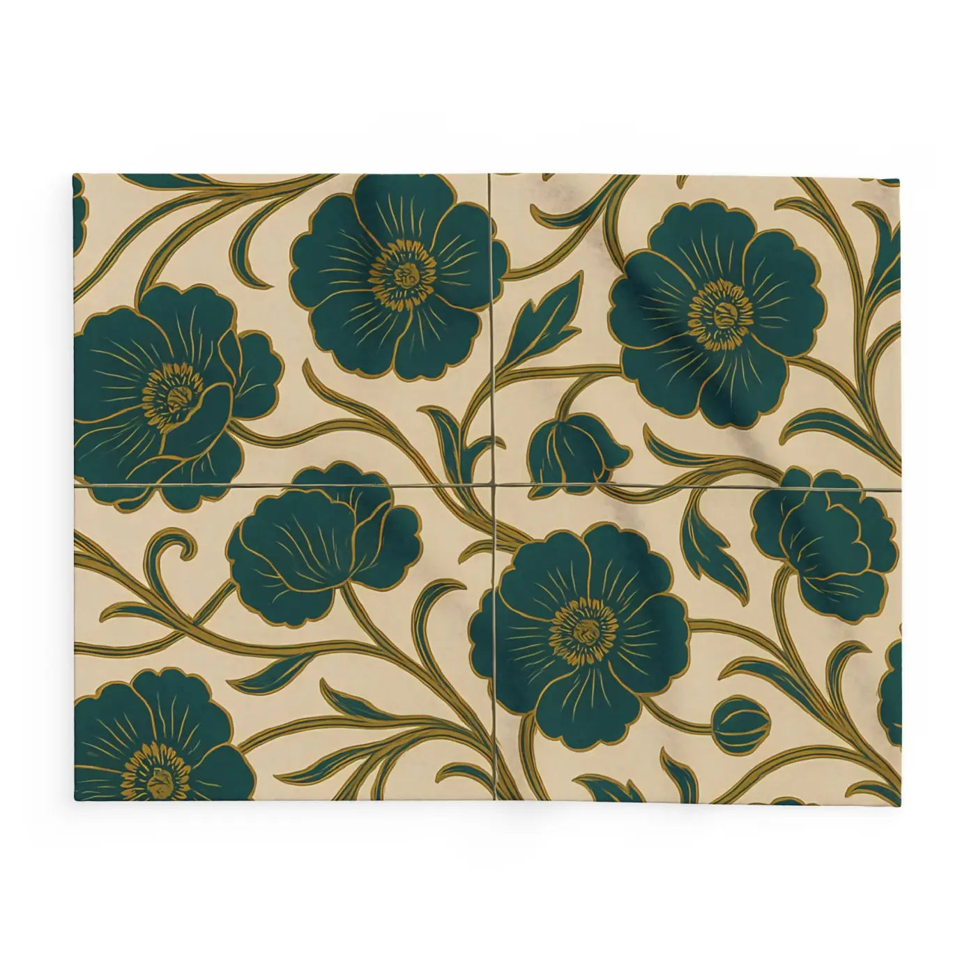 Elegant Floral Arctic Fleece Blanket - Cozy Warmth - DipaliZ