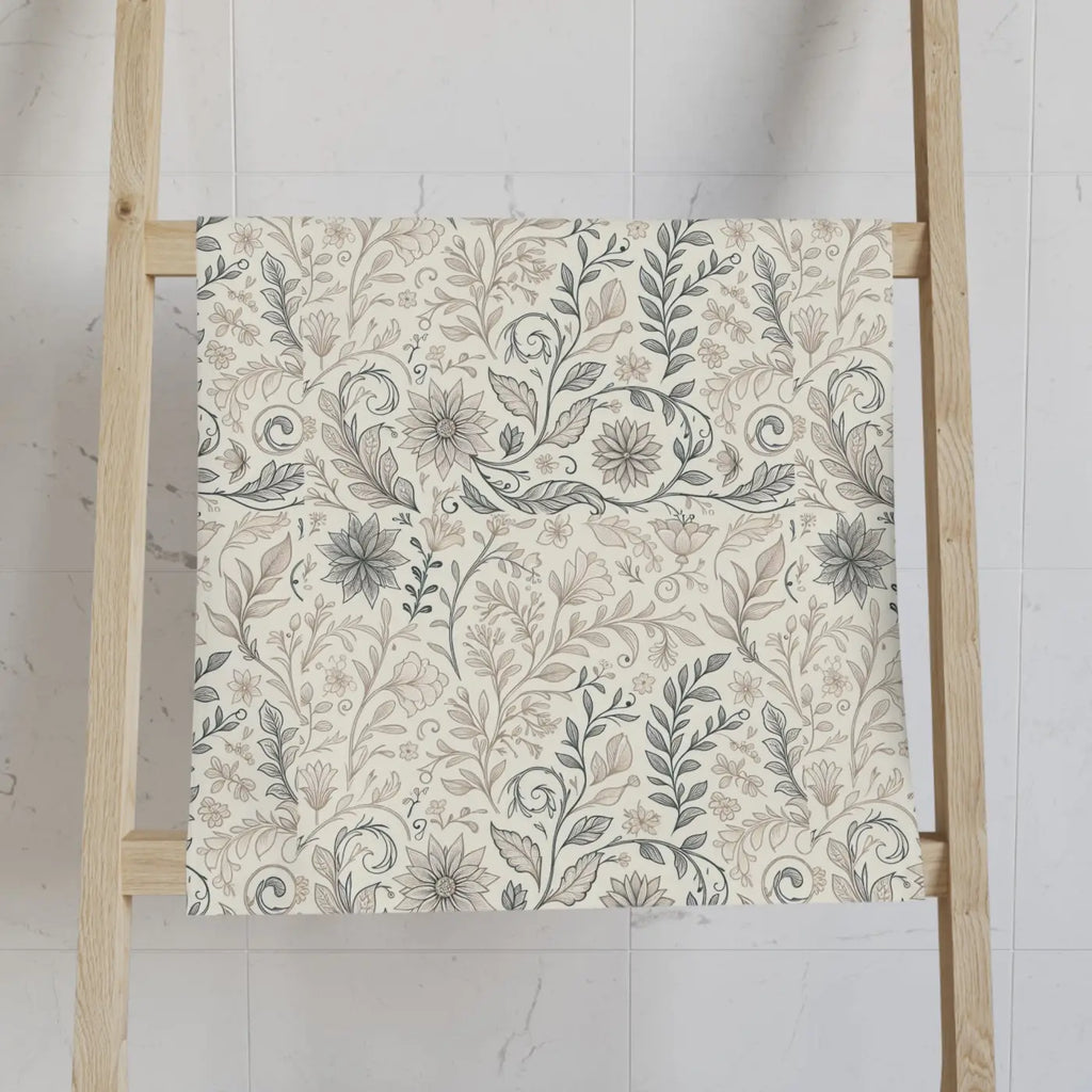 Elegant Floral Hand Towel - Premium Absorbent Decor - DipaliZ