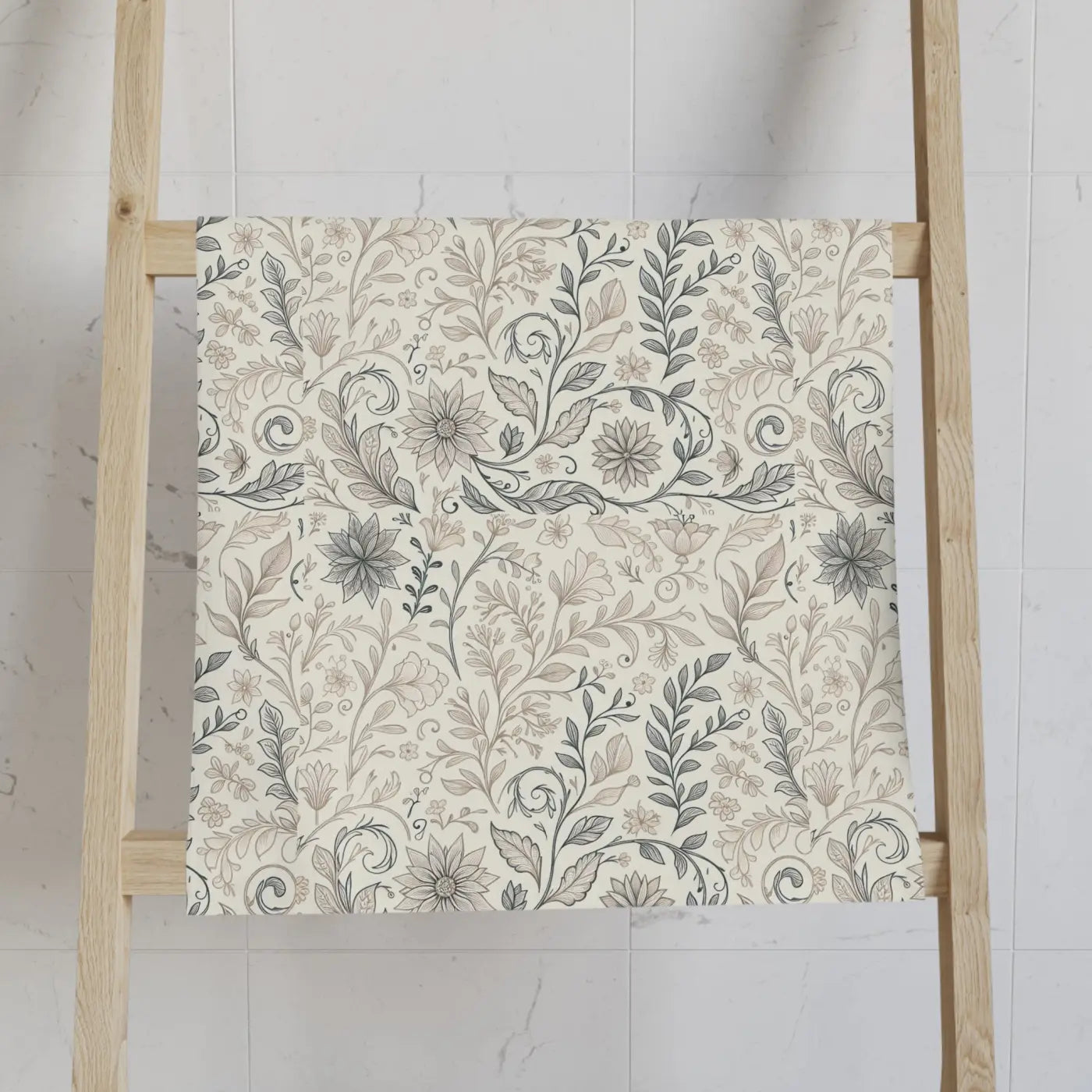 Elegant Floral Hand Towel - Premium Absorbent Decor - DipaliZ