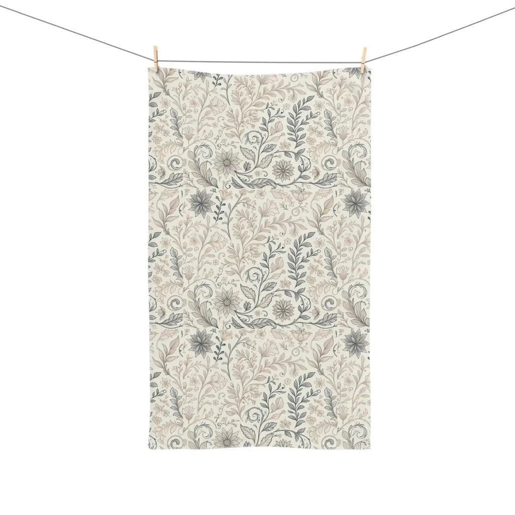 Elegant Floral Hand Towel - Premium Absorbent Decor - DipaliZ