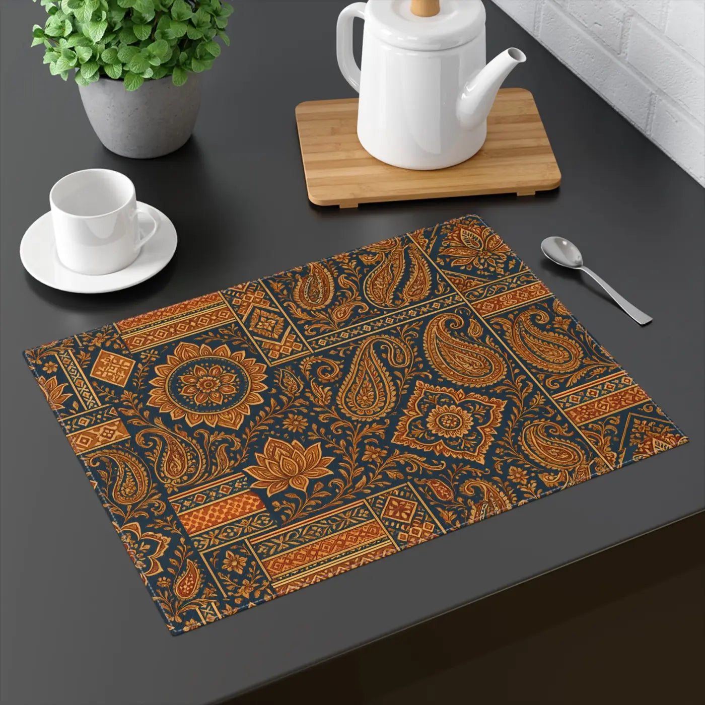 Premium Elegant Floral Placemat - Boho Table Decor - DipaliZ