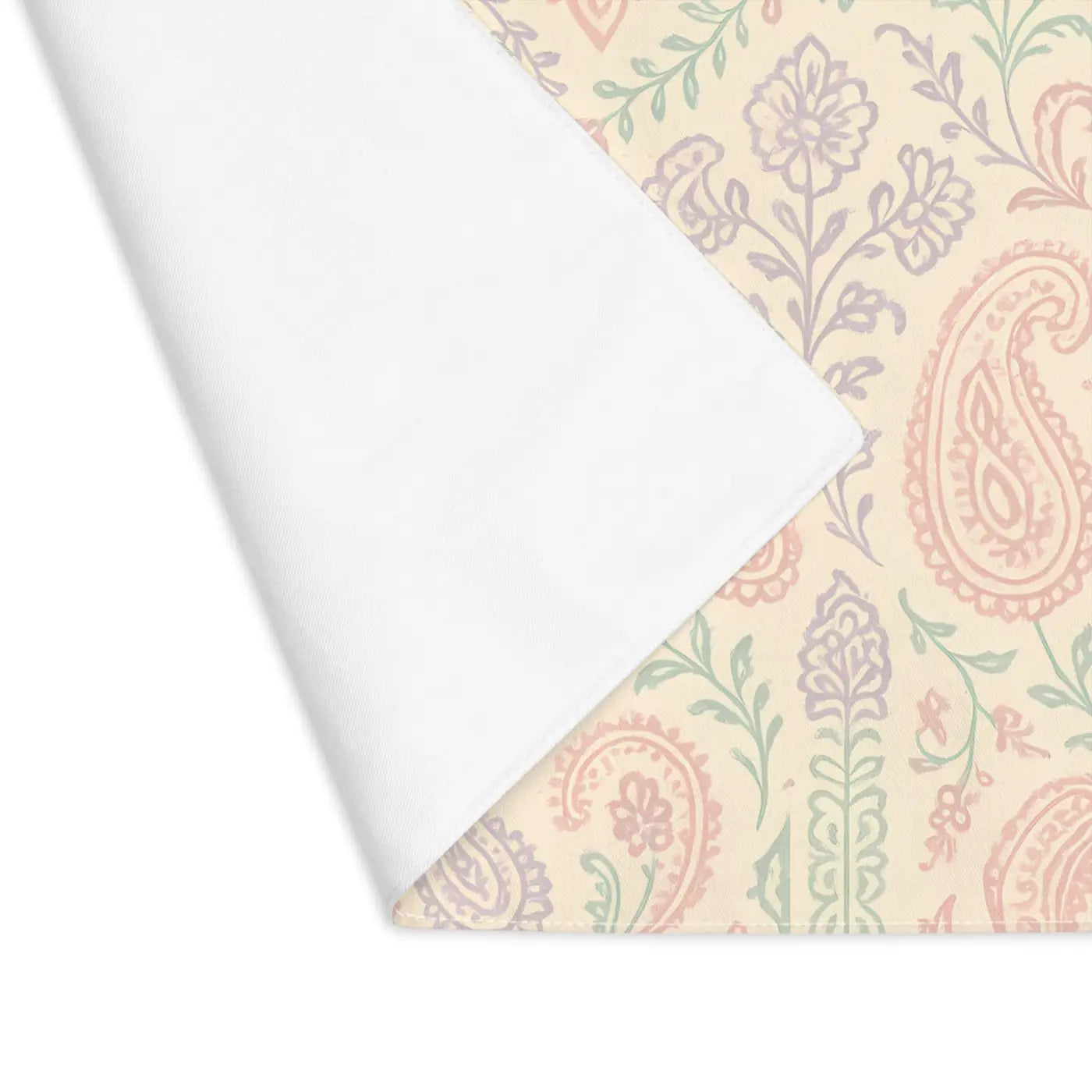 Elegant Floral Placemat - Cotton Twill Table Decor - DipaliZ