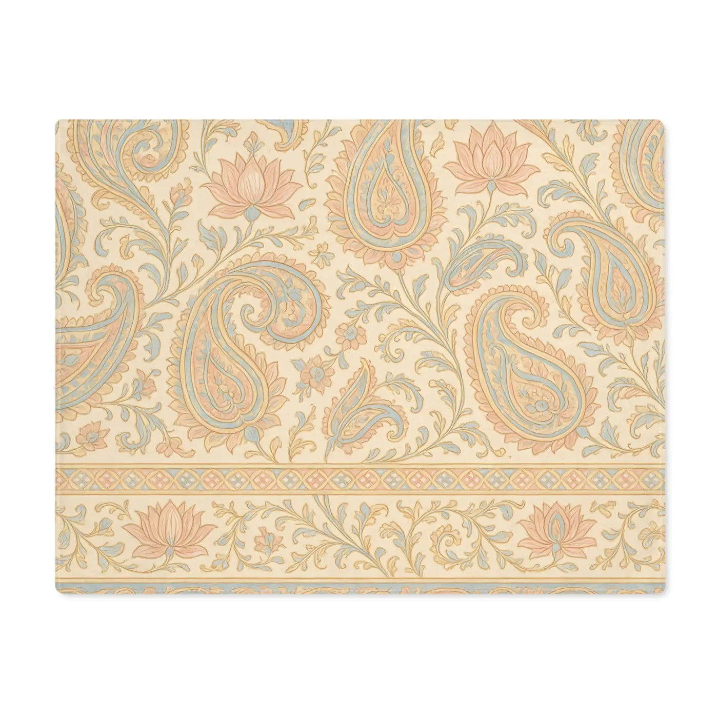 Elegant Floral Placemat - Vintage Style Table Setting - DipaliZ
