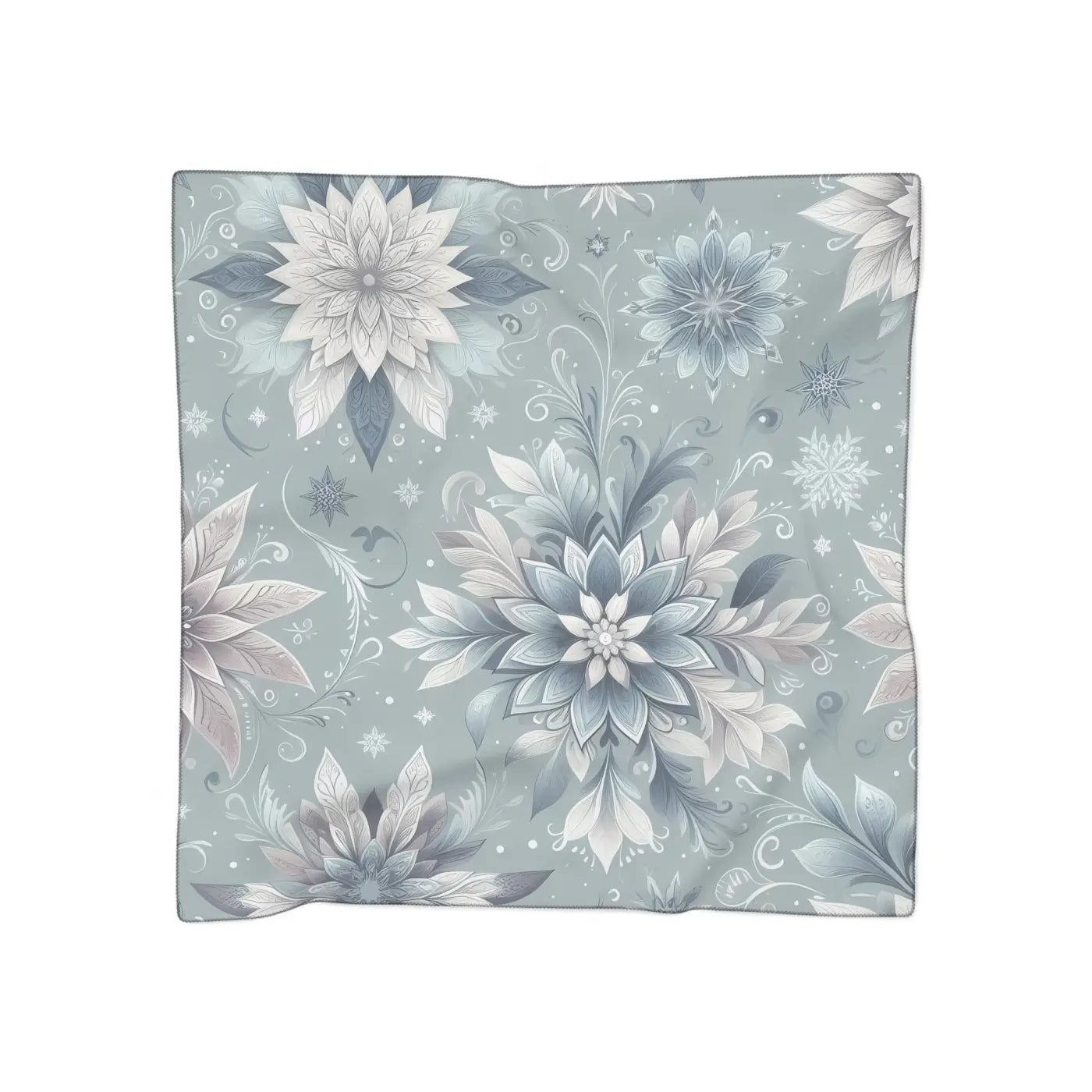 Elegant Floral Poly Scarf - Effortless Chic Style - DipaliZ