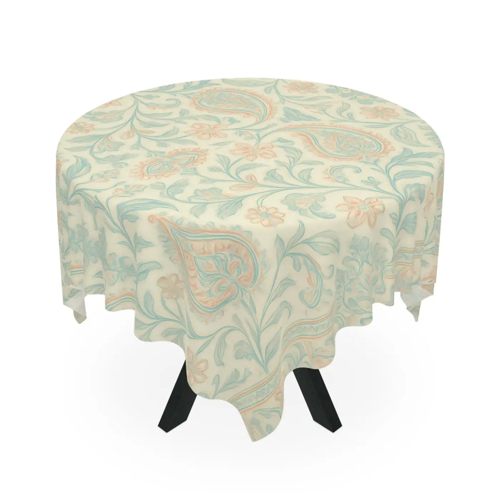 Elegant Floral Tablecloth - Bohemian Table Decor - DipaliZ