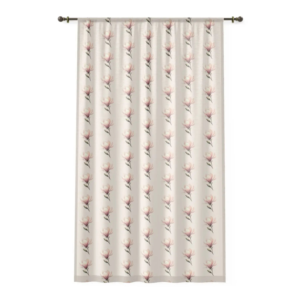 Elegant Floral Window Curtain - Timeless Home Decor - DipaliZ