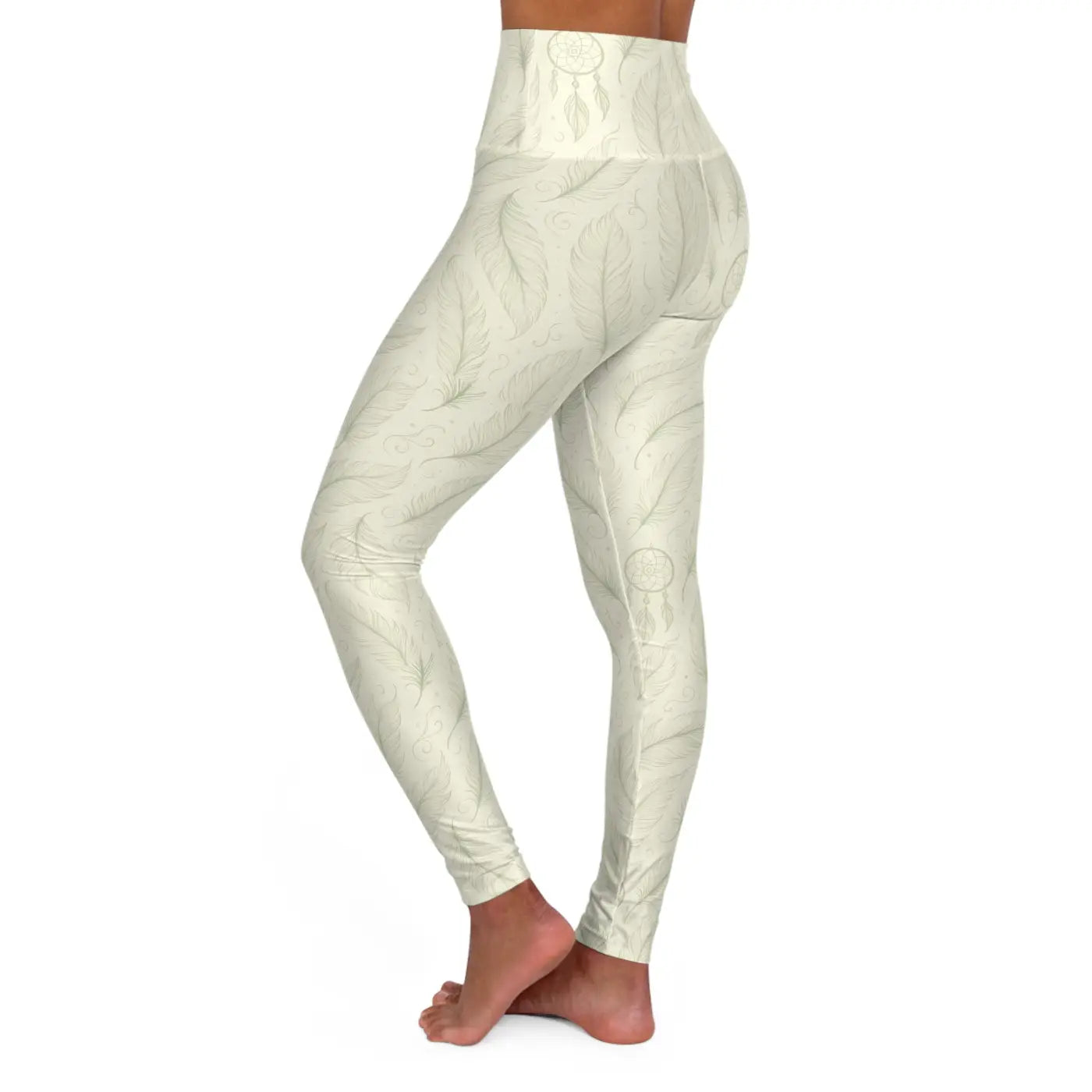 Premium High Waisted Yoga Leggings - All Over Print - DipaliZ